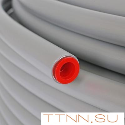 Труба стабильная из сшитого полиэтилена 16 мм STOUT PE-Xc/Al/PE-Xc 16x2,6 (бухта 100 м) серая Труба стабильная из сшитого полиэтилена 16 мм STOUT PE-Xc/Al/PE-Xc 16x2,6 (бухта 100 м) серая