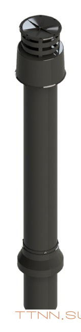 адаптер STOUT вертикальный утепленный DN60/100 финальный участок