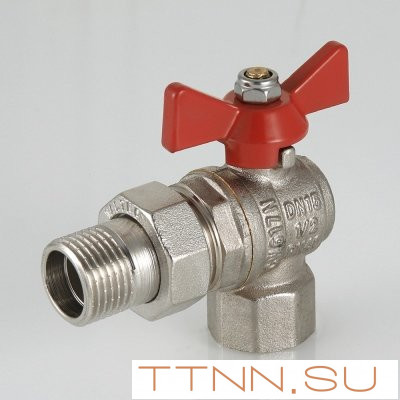 Кран шаровый с накидной гайкой угловой Valtec 3/4 VT.228.N.05