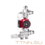 Насосно-смесительный узел Vieir для теплого пола VR202 с термоголовкой