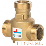 Смесительный клапан STOUT G 1 1/4 НР 55°С Смесительный клапан STOUT G 1 1/4 НР 55°С