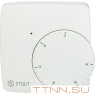 Термостат комнатный электронный STOUT WFHT-BASIC со светодиодом