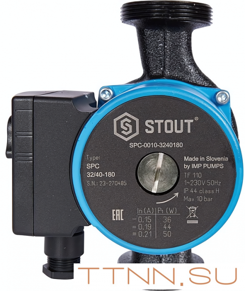 Насос для отопления STOUT 32/40-180 (SPC-0010-3240180) Насос для отопления STOUT 32/40-180 (SPC-0010-3240180)