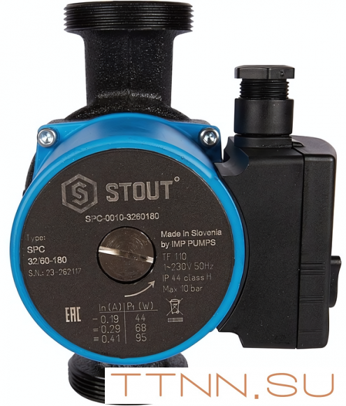 Насос для отопления STOUT 32/60-180 (SPC-0010-3260180) Насос для отопления STOUT 32/60-180 (SPC-0010-3260180)