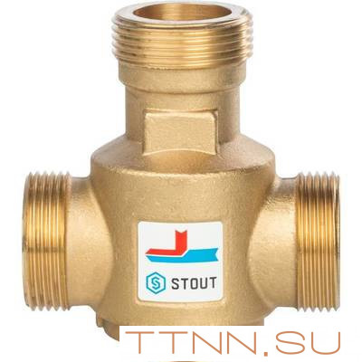 Смесительный клапан STOUT G 1 1/4 НР 70°С