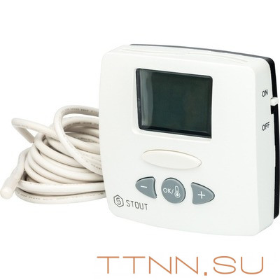 Термостат комнатный электронный STOUT WFHT-LCD с выносным датчиком