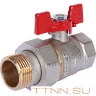 Шаровой кран с американкой 1" ВН/НР, ручка бабочка ROMMER RBV-0005-0510225 Шаровой кран с американкой 1" ВН/НР, ручка бабочка ROMMER RBV-0005-0510225