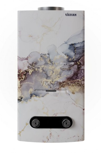 Газовый проточный водонагреватель VilTerm S13 Print" (Мрамор)
