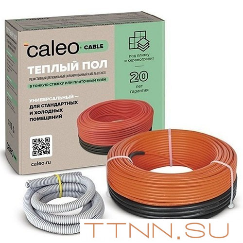 Нагревательная секция для теплого пола CALEO CABLE 18W-40, 5,5 м2