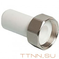 Штуцер РосТурПласт для присоединения счетчика воды под пломбу 25х1" арт.10854 Штуцер РосТурПласт для присоединения счетчика воды под пломбу 25х1" арт.10854