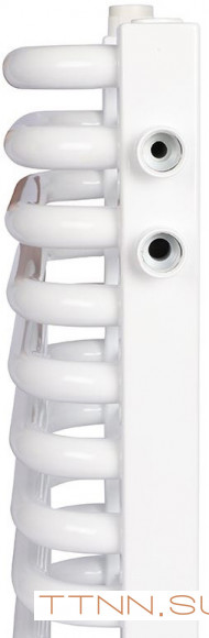 Стальной трубчатый радиатор 2-колончатый Rommer RST 2030/12 нижнее правое подключение RAL9016