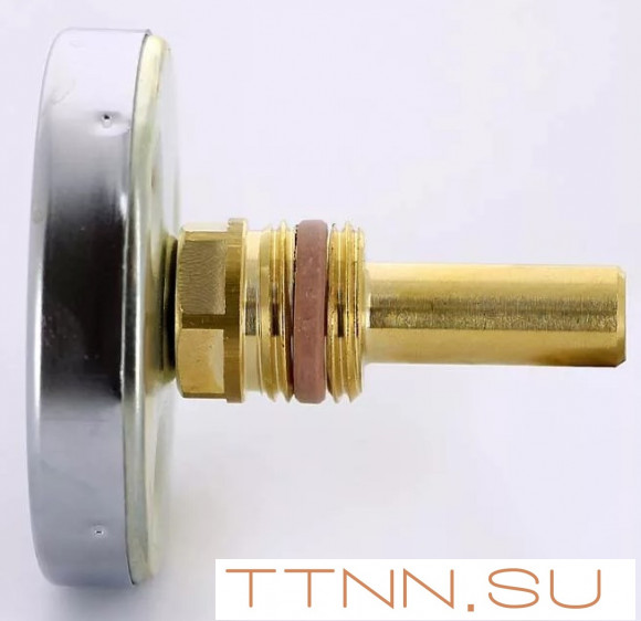 Термометр биметаллический с погружной гильзой Watts F+R801 (T) 80/50 резьба с самоуплотнением Термометр биметаллический с погружной гильзой Watts F+R801 (T) 80/50 резьба с самоуплотнением