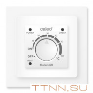 Терморегулятор CALEO 420 с адаптерами, встраиваемый аналоговый, 3,5 кВт Терморегулятор CALEO 420 с адаптерами, встраиваемый аналоговый, 3,5 кВт