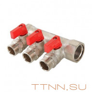 Коллектор с отсекающими кранами Valtec 3/4*2*1/2 VT.580
