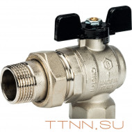 Кран шаровой с накидной гайкой угловой STOUT 1" SVB-0008-000025