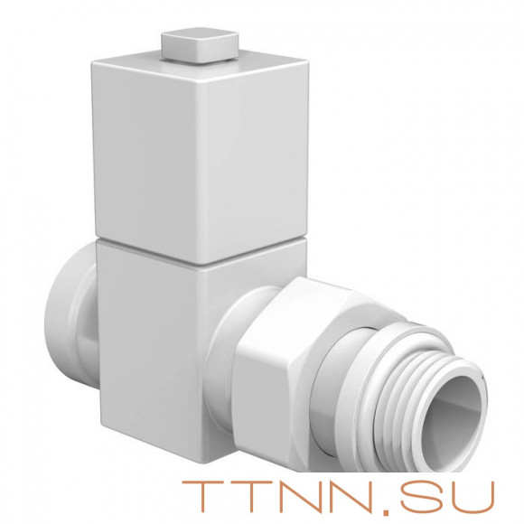 Набор вентелей Royal Thermo CUBE, ПРЯМОЙ, (2 шт) белый