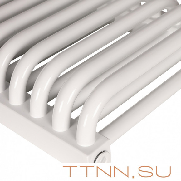 Стальной трубчатый радиатор 2-колончатый Rommer RST 2030/24 боковое подключение RAL9016