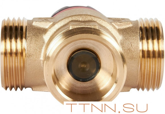 Смесительный клапан Rommer 1" НР 20-43°С KV 1,6 (RVM-0131-164325) боковое смешивание