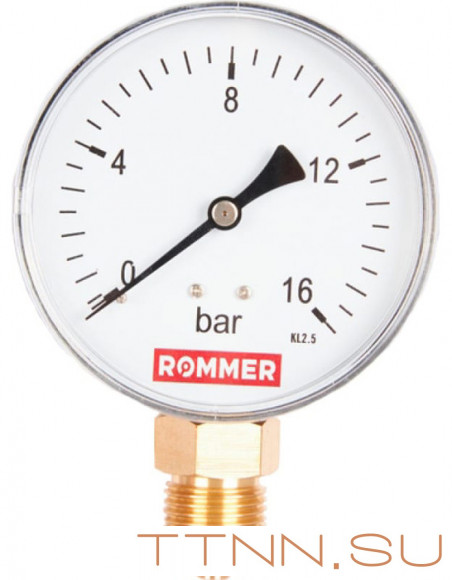 Манометр Rommer RIM-0010-801615