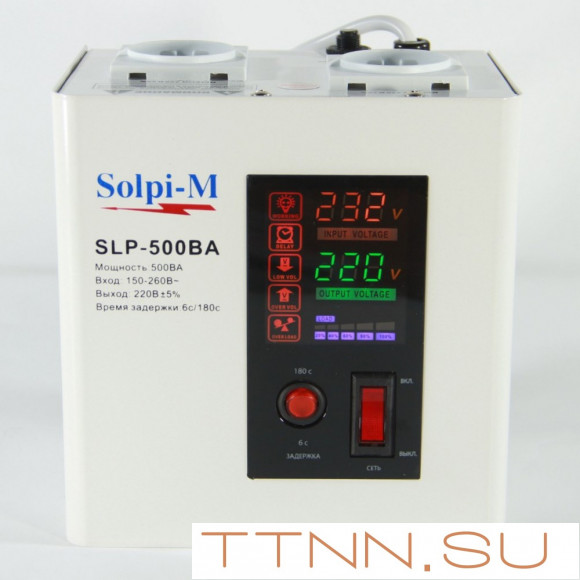 Цифровой стабилизатор напряжения Solpi-M SLP-500BA для газовых котлов