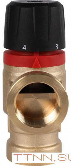 Смесительный клапан Rommer 3/4" ВР 20-43°С KV 1,6 (RVM-0111-164320) боковое смешивание