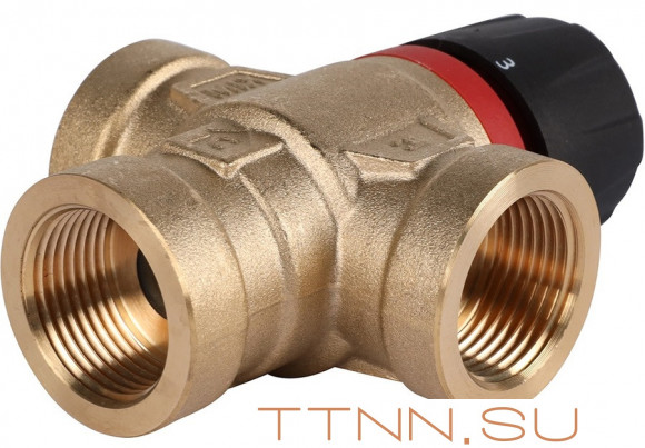 Смесительный клапан Rommer 3/4" ВР 35-60°С KV 1,6 (RVM-0112-166020) боковое смешивание