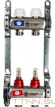 Коллектор с расходомерами STOUT SMS 0917 000002 Коллектор с расходомерами STOUT SMS 0917 000002