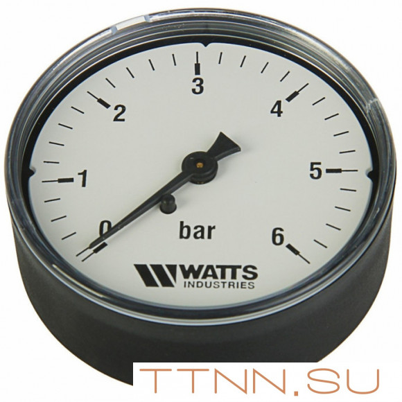 Манометр аксиальный Watts F+R100(MDA) 80/6x1/4" Манометр аксиальный Watts F+R100(MDA) 80/6x1/4"