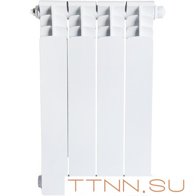 Биметаллический радиатор STOUT SPACE 500 нижнее 4 секции (SRB-0320-050004)