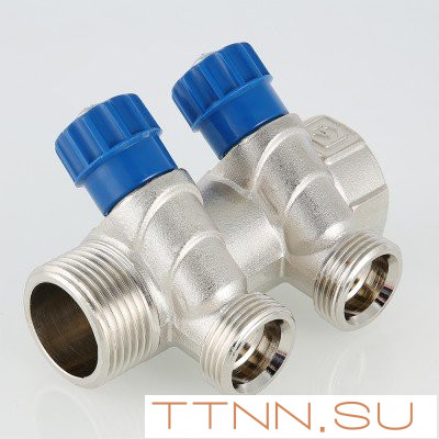 Коллектор с регулировочными вентилями  Valtec 1*3*3/4 VT.560.NE Коллектор с регулировочными вентилями  Valtec 1*3*3/4 VT.560.NE