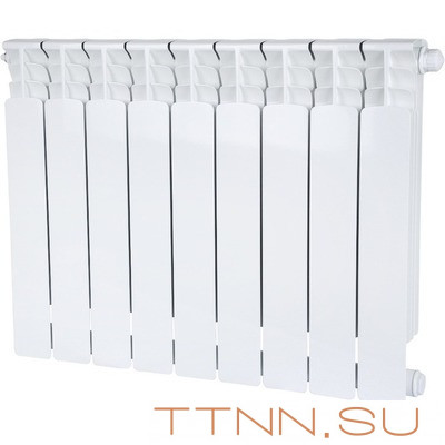 Биметаллический радиатор STOUT SPACE 500 нижнее 9 секций (SRB-0320-050009)