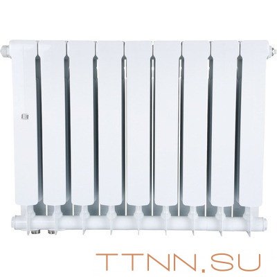Биметаллический радиатор STOUT SPACE 500 нижнее 9 секций (SRB-0320-050009)