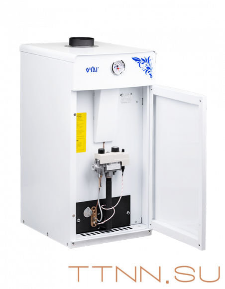 Газовый напольный котел СервисГаз Очаг АОГВ-8 Е Премиум автоматика EuroSit