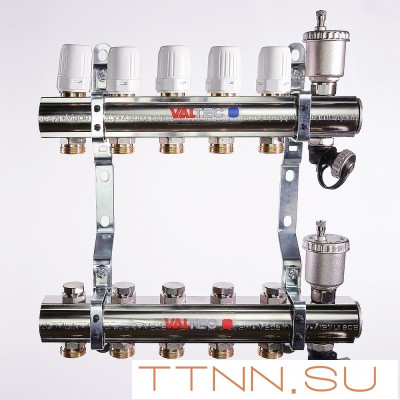 Для отопления VALTEC 1"х12 вых. Евроконус 3/4"
