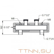 Стальной гидравлический разделитель HOOBS в теплоизоляции