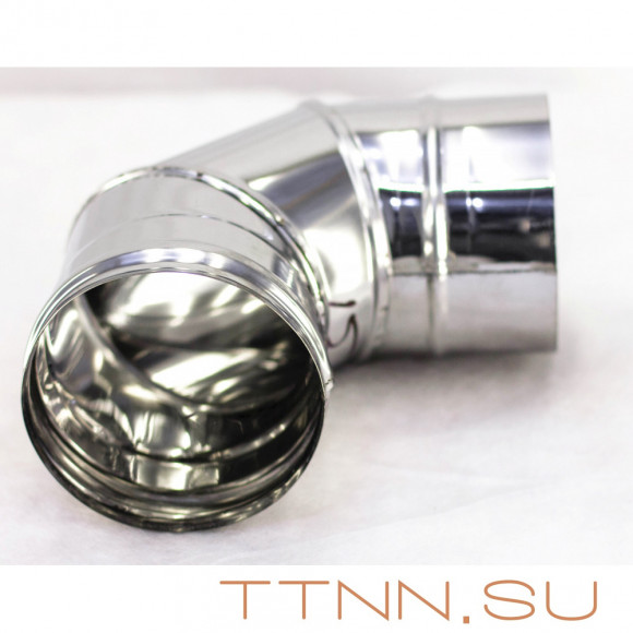 Колено дымохода 90° нержавеющая сталь D- 145 Колено дымохода 90° нержавеющая сталь D- 145