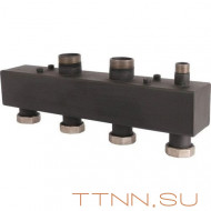 Стальной распределительный коллектор ROMMER на 2 отопительных контура 1 1/2", арт. RDG-0017-004002