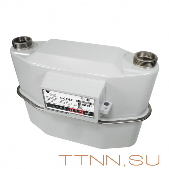 Счетчик газа BKР-G6T 250 Левый с термокорректором Газэлектроника для улицы