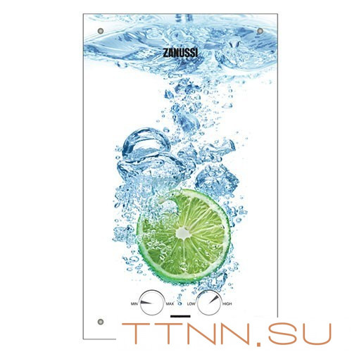 Газовая колонка Zanussi GWH 10 Fonte Glass Lime