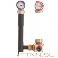 Насосная группа ROMMER с 3-х ходовым приводным смесителем 1" без насоса, арт. RDG-0003-002501