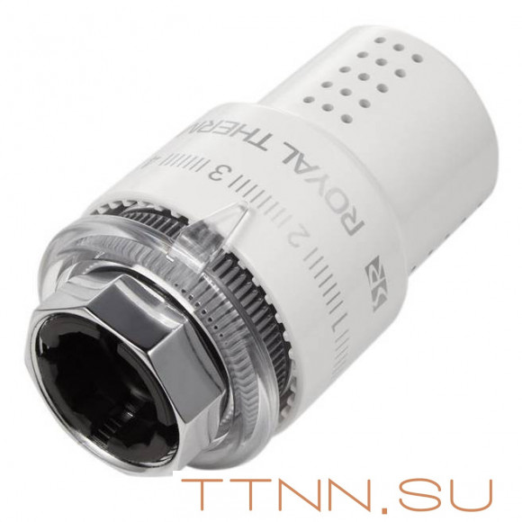 Термоголовка жидкостная Royal Thermo DESIGN М30х1,5 белый (корпус пластик)