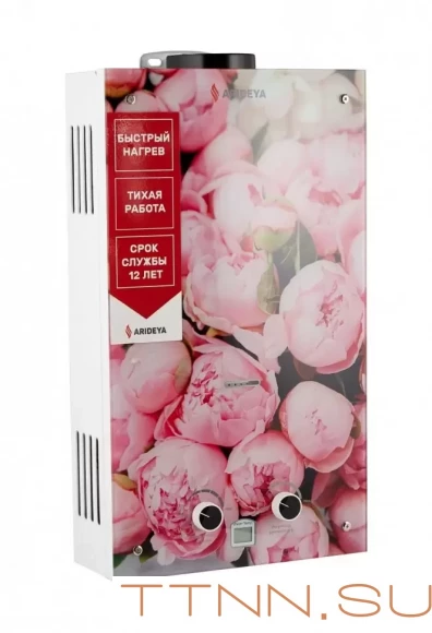 Водонагреватель проточный газовый Arideya JSD 20 G1 P (Пионы)
