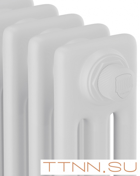 Стальной трубчатый радиатор 3-колончатый Royal Thermo Insignia VC3030 - 14 секц. RAL9016, нижнее 1/2