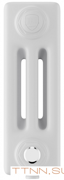 Стальной трубчатый радиатор 3-колончатый Royal Thermo Insignia VC3030 - 22 секц. RAL9016, нижнее 1/2