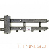 Распределительный коллектор совмещенный с гидравлическим разделителем на 3 контура, арт. ГК2/1-70