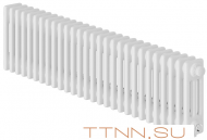 Стальной трубчатый радиатор 3-колончатый Royal Thermo Insignia VC3030 - 28 секц. RAL9016, нижнее 1/2