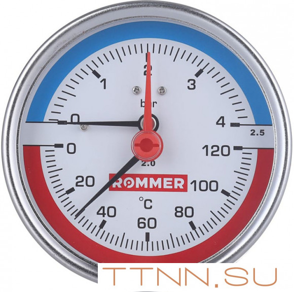 Термоманометр Rommer RIM-0005-800415
