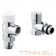 Набор термостатический Royal Thermo DESIGN осевой М30х1,5 1/2" (Хром полированный)