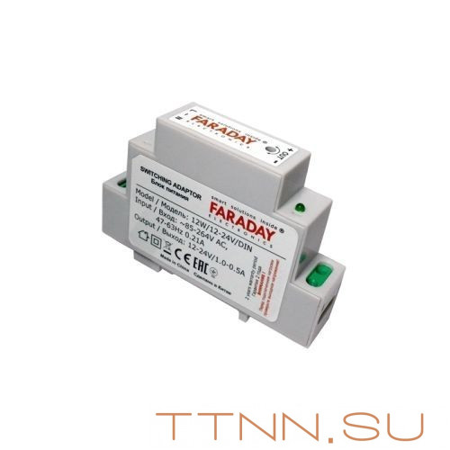 Импульсный блок питания FARADAY 12W/12-24V