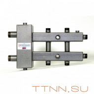 Распределительный коллектор совмещенный с гидравлическим разделителем на 3 контура, арт. ГК3-70